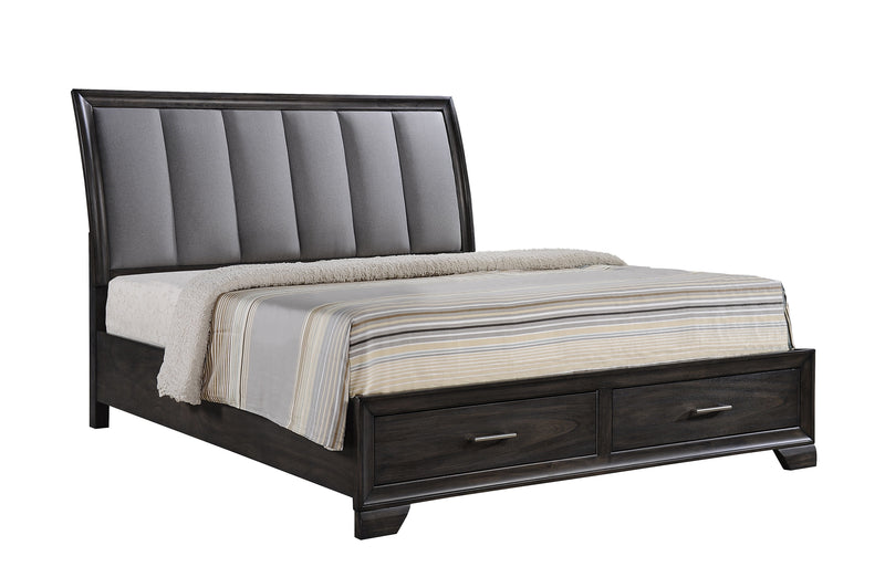 Jaymes Gray Storage Platform Bedroom Set from Crown Mark - Luna Furniture