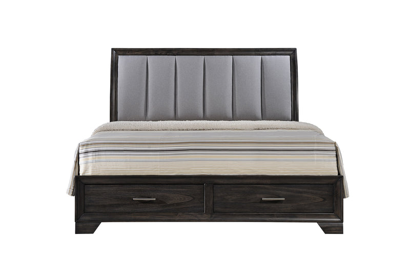 Jaymes Gray Storage Platform Bedroom Set from Crown Mark - Luna Furniture