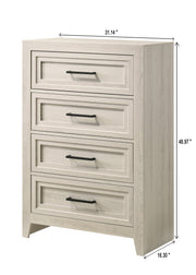 Lorraine Antique White Panel Bedroom Set from Crown Mark - Luna Furniture