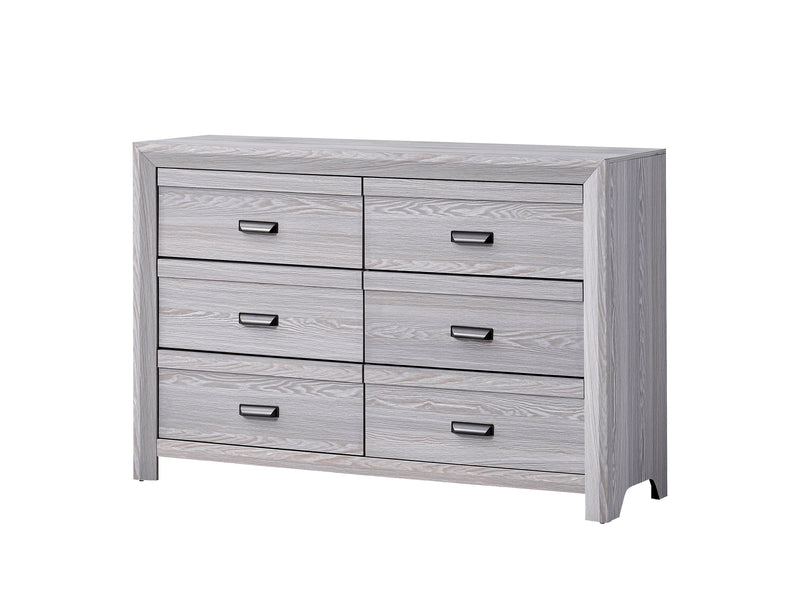 Adelaide Driftwood Upholstered Panel Bedroom Set from Crown Mark - Luna Furniture