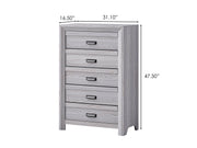 Adelaide Driftwood Upholstered Panel Bedroom Set from Crown Mark - Luna Furniture