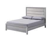Adelaide Driftwood King Upholstered Panel Bed from Crown Mark - Luna Furniture