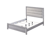 Adelaide Driftwood King Upholstered Panel Bed from Crown Mark - Luna Furniture