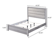 Adelaide Driftwood Upholstered Panel Bedroom Set from Crown Mark - Luna Furniture