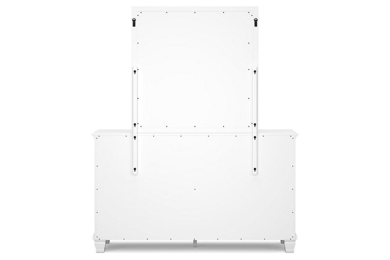 Fortman White Dresser and Mirror -  Ashley - Luna Furniture