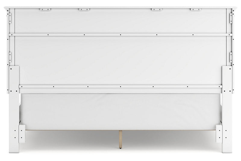Fortman White California King Panel Bed -  Ashley - Luna Furniture