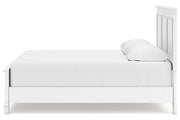 Fortman White King Panel Bed -  Ashley - Luna Furniture
