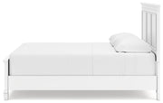 Fortman White King Panel Bed, Dresser, Mirror and Nightstand from Ashley - Luna Furniture
