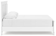 Fortman White King Panel Bed, Dresser, Mirror and Nightstand from Ashley - Luna Furniture