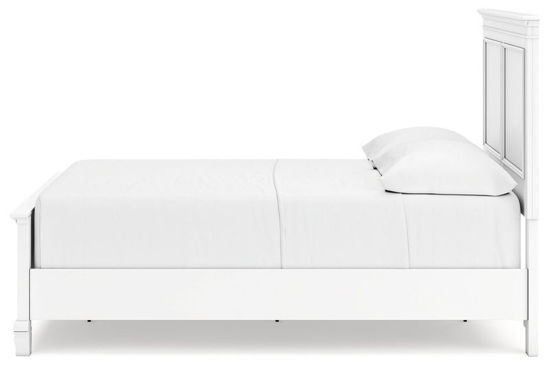 Fortman White Full Panel Bed -  Ashley - Luna Furniture