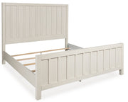 Shaybrock Antique White California King Panel Bed from Ashley - Luna Furniture