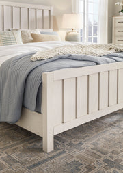 Shaybrock Antique White California King Panel Bed from Ashley - Luna Furniture