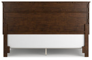 Danabrin Brown California King Panel Bed with Mirrored Dresser from Ashley - Luna Furniture