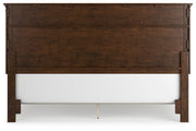 Danabr Brown King Panel Bed with Mirrored Dresser from Ashley - Luna Furniture