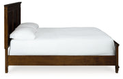 Danabr Brown King Panel Bed with Mirrored Dresser from Ashley - Luna Furniture