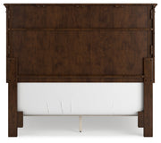 Danabrin Brown Full Panel Bed with Mirrored Dresser from Ashley - Luna Furniture