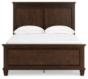 Danabrin Brown Full Panel Bed with Mirrored Dresser from Ashley - Luna Furniture