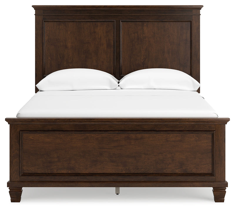 Danabrin Brown Full Panel Bed with Mirrored Dresser from Ashley - Luna Furniture