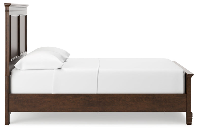 Danabrin Brown Full Panel Bed with Mirrored Dresser from Ashley - Luna Furniture