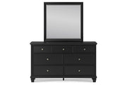 Lanolee Black Dresser and Mirror -  Ashley - Luna Furniture