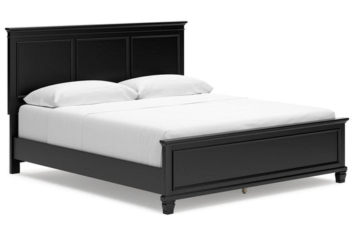 Lanolee Black California King Panel Bed -  Ashley - Luna Furniture