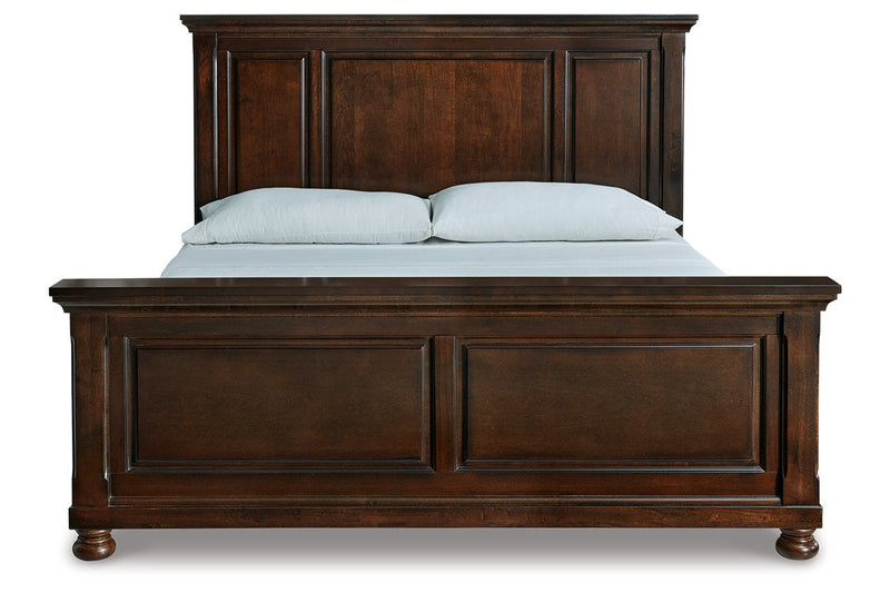 Porter Rustic Brown California King Panel Bed -  Ashley - Luna Furniture