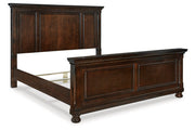 Porter Rustic Brown California King Panel Bed -  Ashley - Luna Furniture