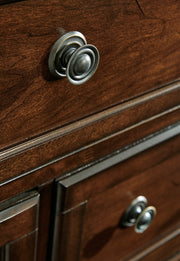 Porter Rustic Brown Footboard Storage Sleigh Platform Bedroom Set from Ashley - Luna Furniture