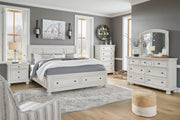 Robbinsdale Antique White Sleigh Storage Bedroom Set from Ashley - Luna Furniture