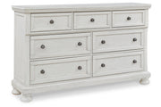 Robbinsdale Antique White Sleigh Bedroom Set from Ashley - Luna Furniture