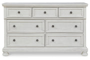 Robbinsdale Antique White Sleigh Bedroom Set from Ashley - Luna Furniture