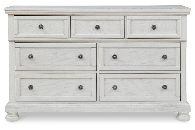 Robbinsdale Antique White Sleigh Bedroom Set from Ashley - Luna Furniture