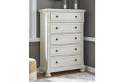 Robbinsdale Antique White Sleigh Bedroom Set from Ashley - Luna Furniture