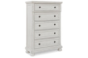 Robbinsdale Antique White Sleigh Bedroom Set from Ashley - Luna Furniture