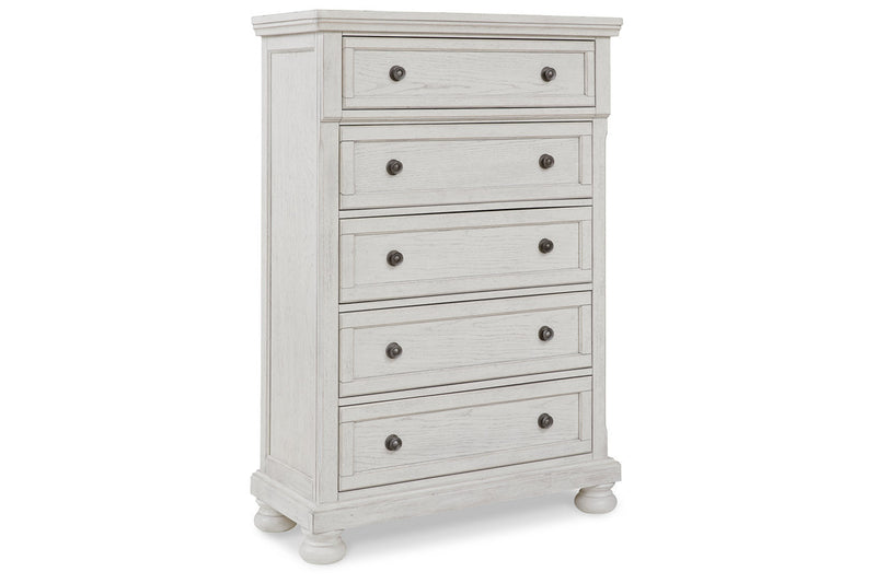 Robbinsdale Antique White Sleigh Bedroom Set from Ashley - Luna Furniture