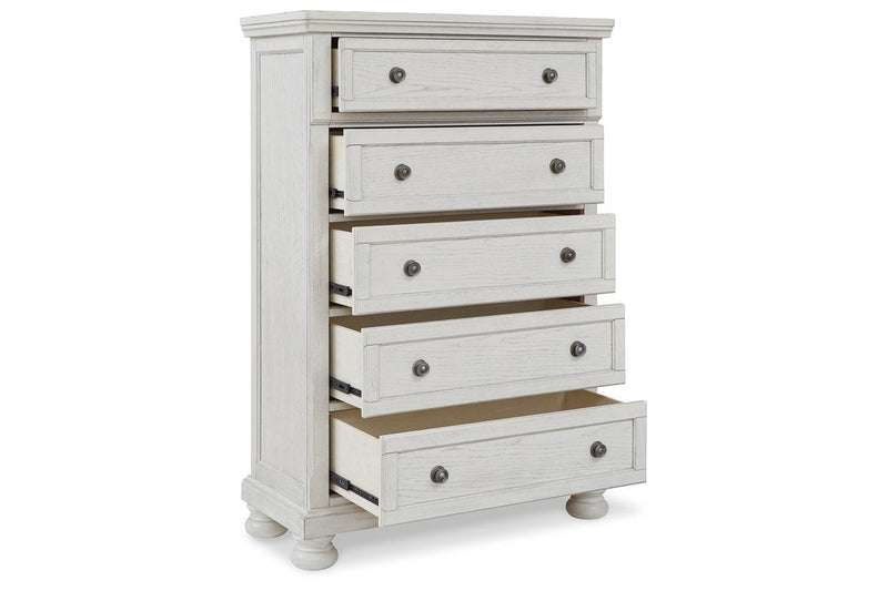 Robbinsdale Antique White Sleigh Bedroom Set from Ashley - Luna Furniture