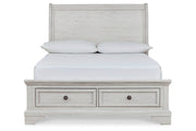 Robbinsdale Antique White Sleigh Storage Bedroom Set from Ashley - Luna Furniture