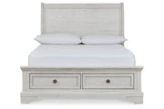 Robbinsdale Antique White Sleigh Storage Bedroom Set from Ashley - Luna Furniture