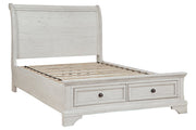 Robbinsdale Antique White Sleigh Storage Bedroom Set from Ashley - Luna Furniture