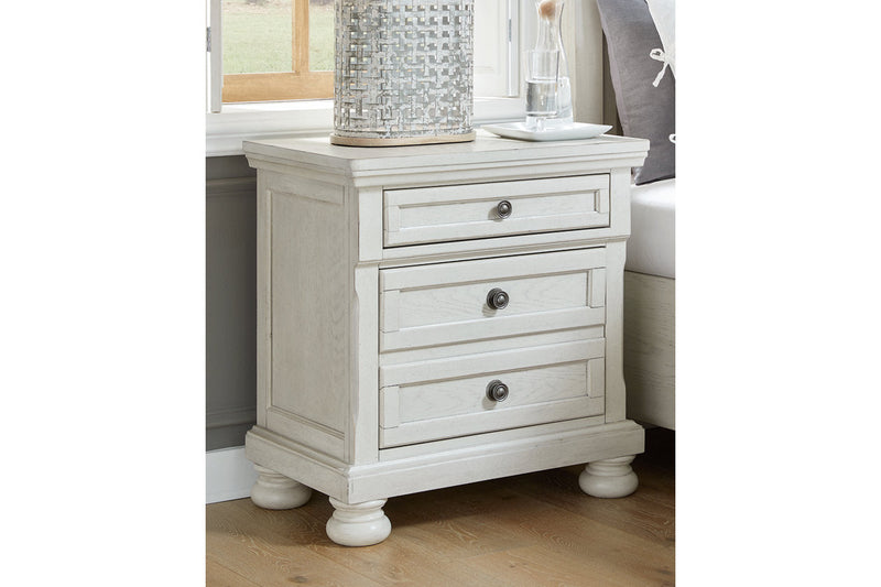 Robbinsdale Antique White Sleigh Bedroom Set from Ashley - Luna Furniture