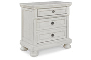 Robbinsdale Antique White Sleigh Bedroom Set from Ashley - Luna Furniture