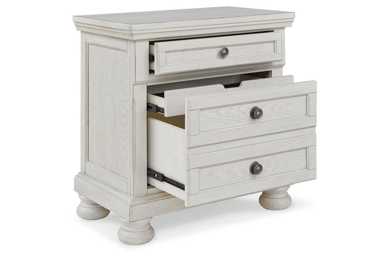 Robbinsdale Antique White Sleigh Bedroom Set from Ashley - Luna Furniture