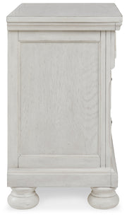 Robbinsdale Antique White Full Storage Bed and Nightstand from Ashley - Luna Furniture