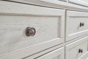Robbinsdale Antique White Dresser and Mirror -  Ashley - Luna Furniture