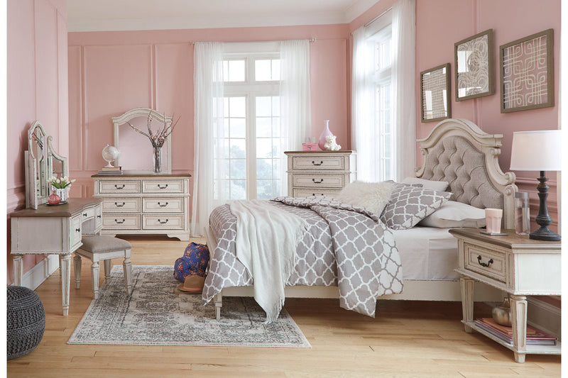 Realyn Chipped White Full Panel Bed from Ashley - Luna Furniture