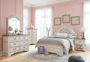 Realyn Chipped White Upholstered Panel Youth Bedroom Set from Ashley - Luna Furniture