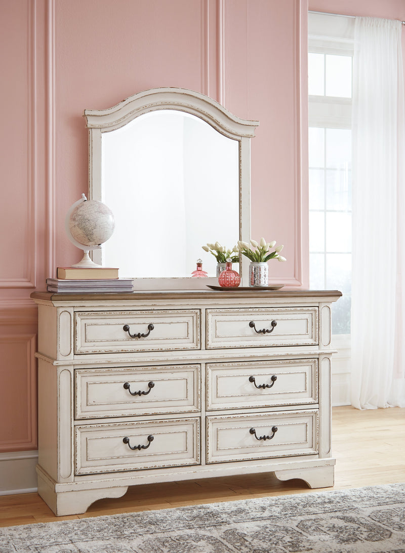 Realyn Two-tone Twin Bed, Dresser and Mirror from Ashley - Luna Furniture