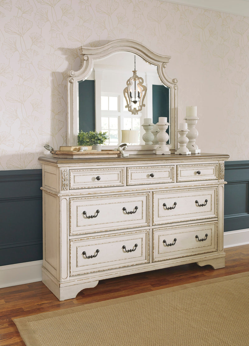 Realyn Chipped White Footboard Storage Platform Bedroom Set from Ashley - Luna Furniture