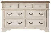 Realyn Chipped White Upholstered Panel Bedroom Set from Ashley - Luna Furniture