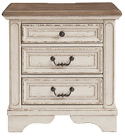 Realyn Chipped White Upholstered Panel Bedroom Set from Ashley - Luna Furniture